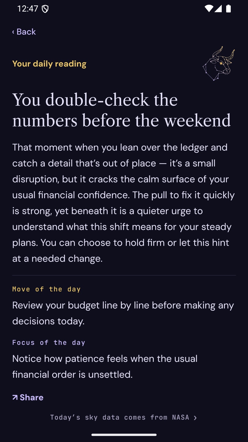 Zoday · Read your daily horoscope