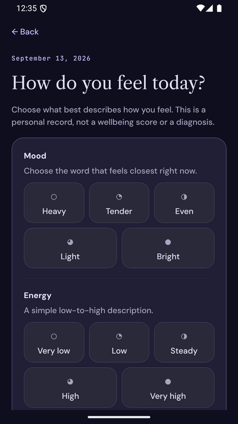 Zoday · Make a check-in